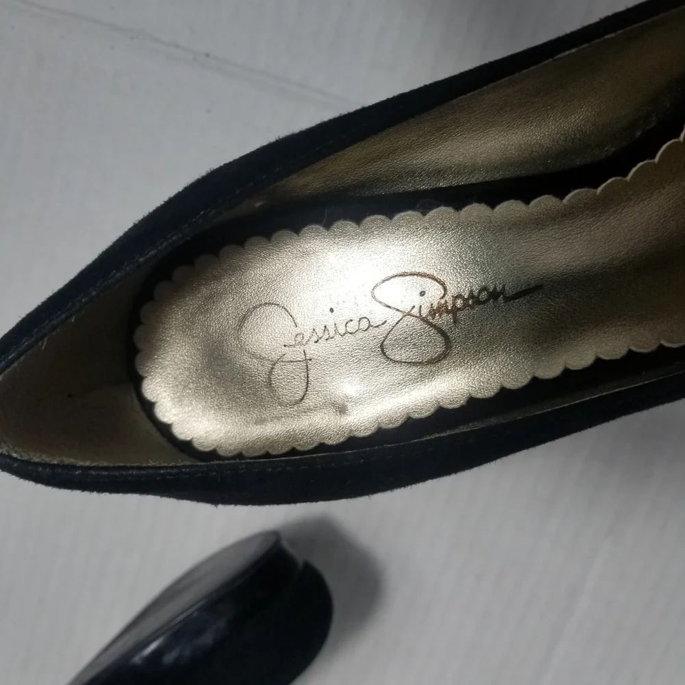 JESSICA SIMPSON WOMEN'S BLACK HIGHS SIZE 7.5